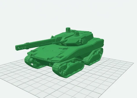 Model 3D czołgu wygenerowany na podstawie zdjęcia