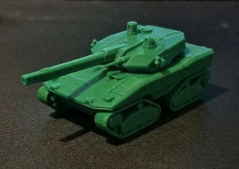 Wydrukowany w 3D model czołgu